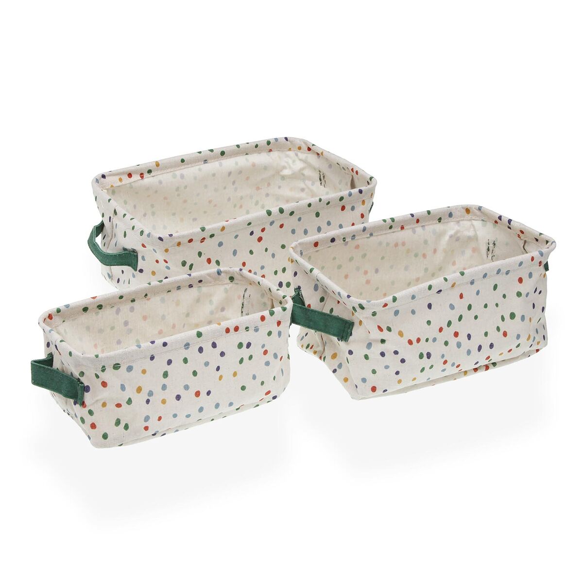 Conjunto de Cestas Versa Dotty 18 x 14 x 28 cm