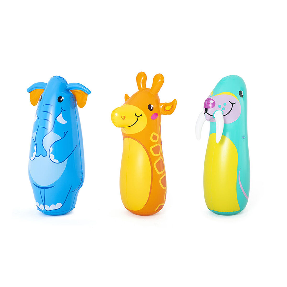 Saco de Boxe de Pé Insuflável para Crianças Bestway animais 89 cm