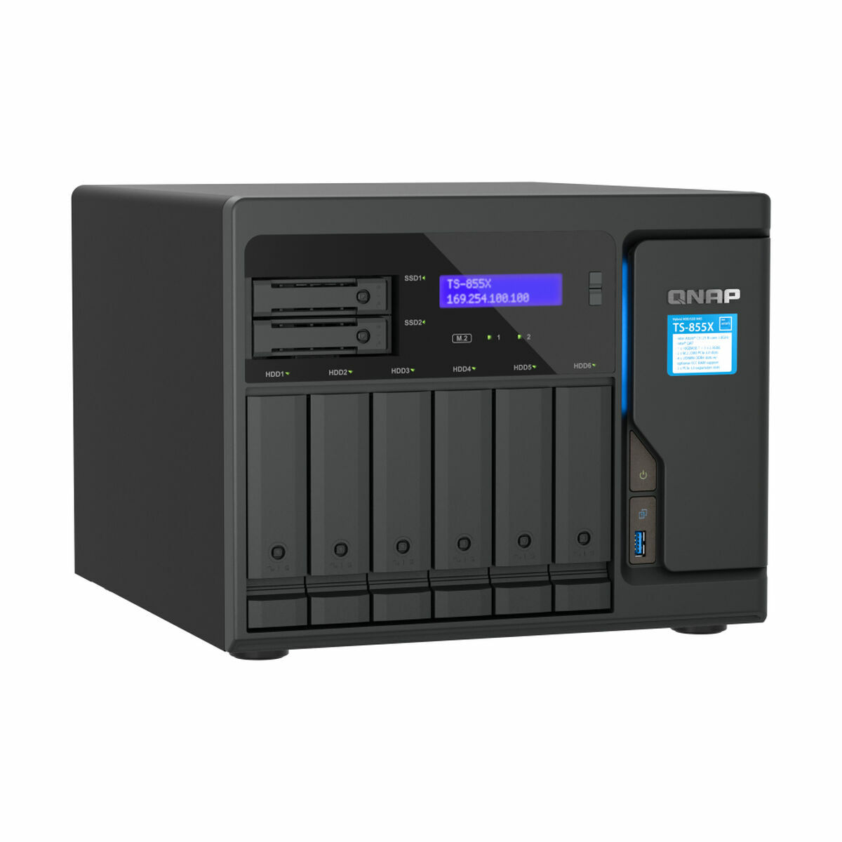 Armazenamanto em Rede NAS Qnap TS-855X-8G Preto