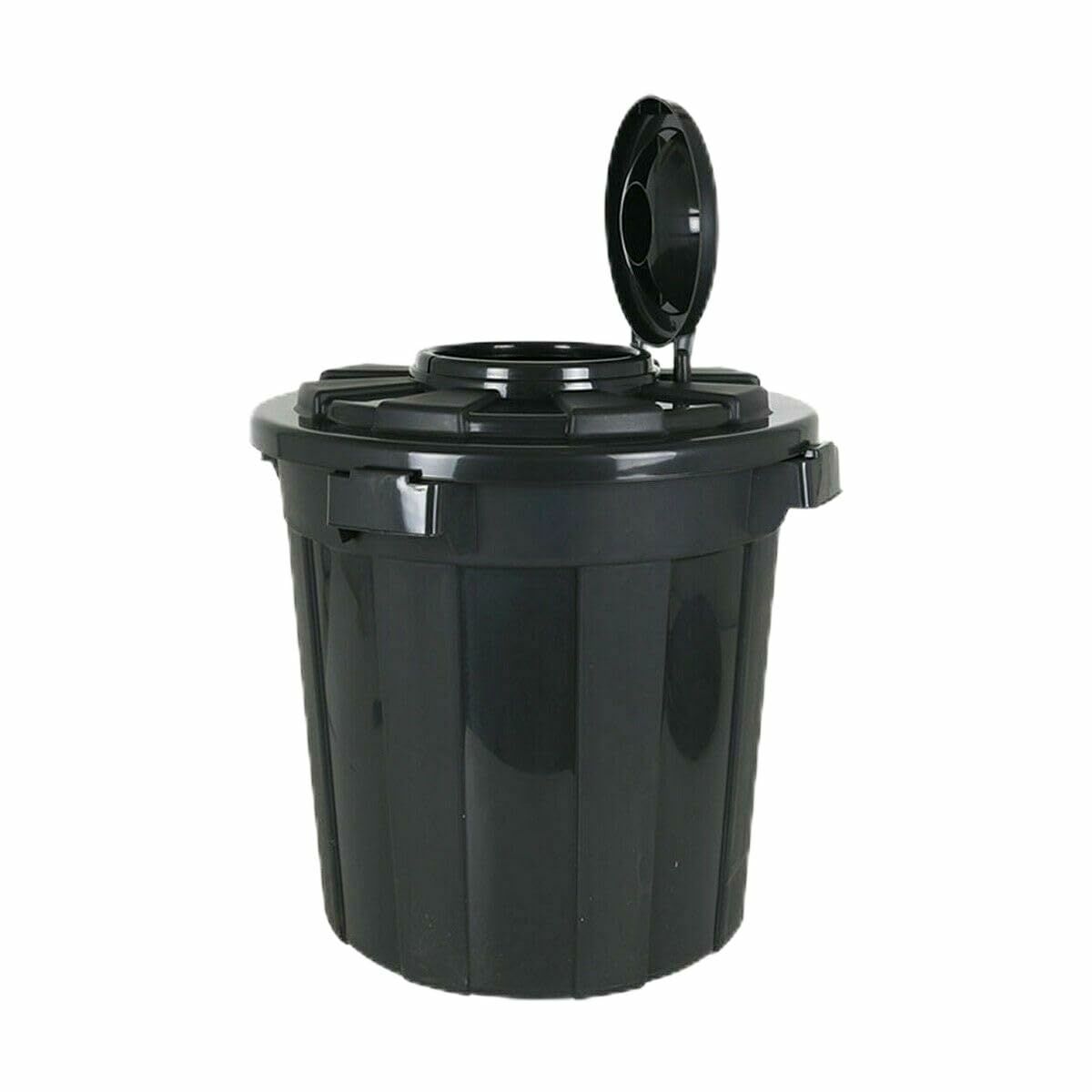 Balde de Lixo Dem Hop Preto 50 L 6 Unidades