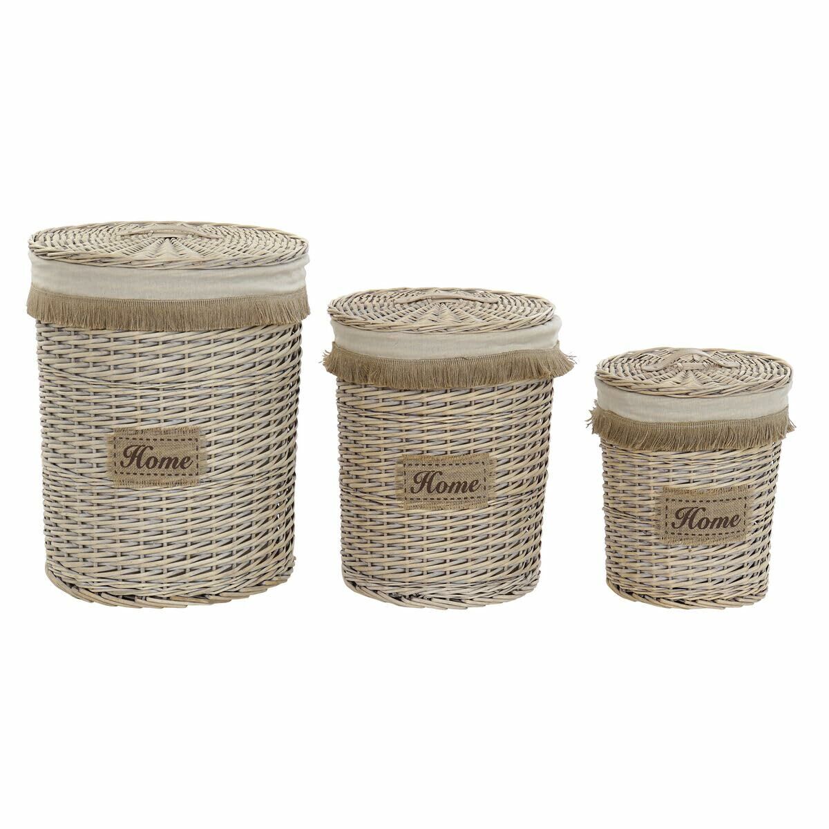 Conjunto de Cestas Home ESPRIT 3 Peças