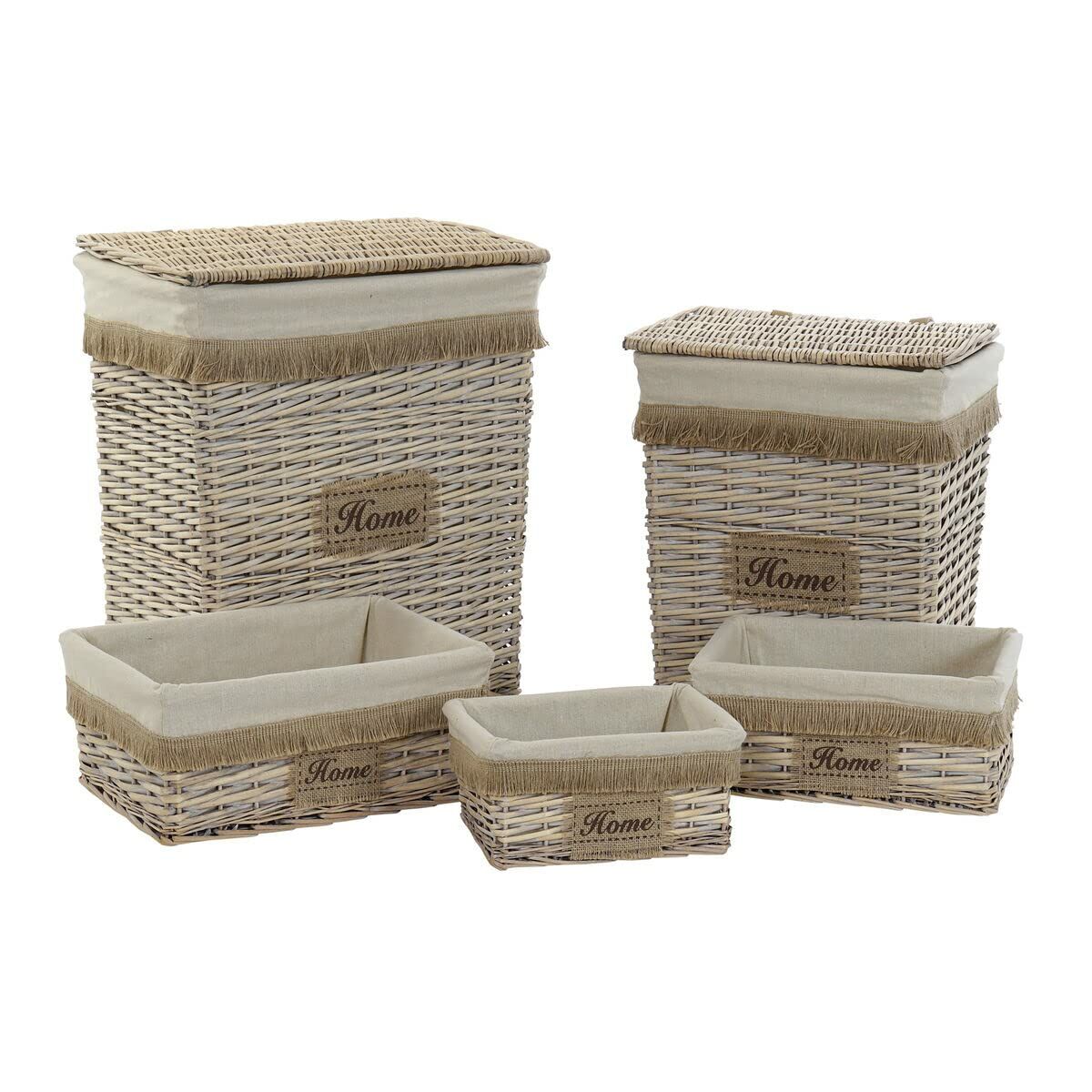 Conjunto de Cestas Home ESPRIT 5 Peças