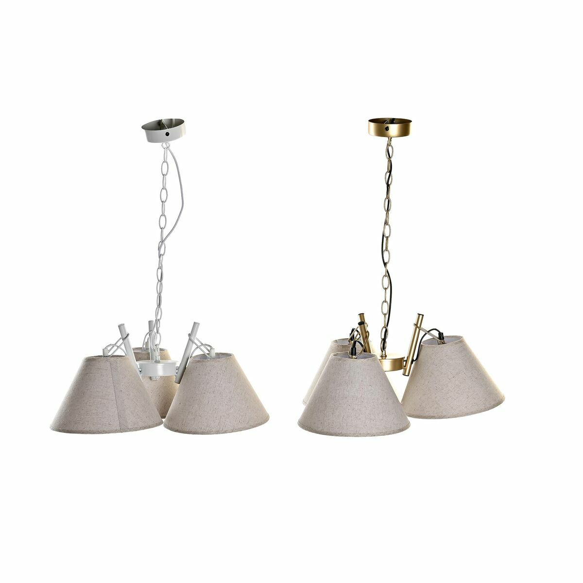 Candeeiro de teto DKD Home Decor Metal 2 Unidades