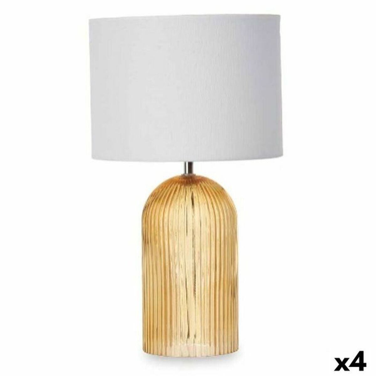 Lâmpada de mesa Gift Decor 40 W Riscas 4 Unidades