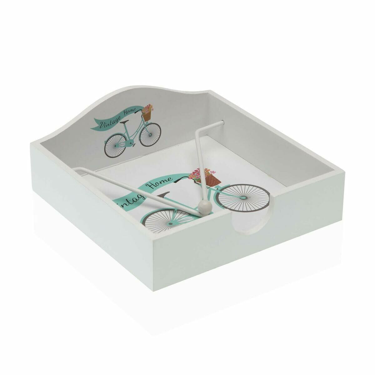 Porta-guardanapos Versa Bicicleta Multicolor Plástico