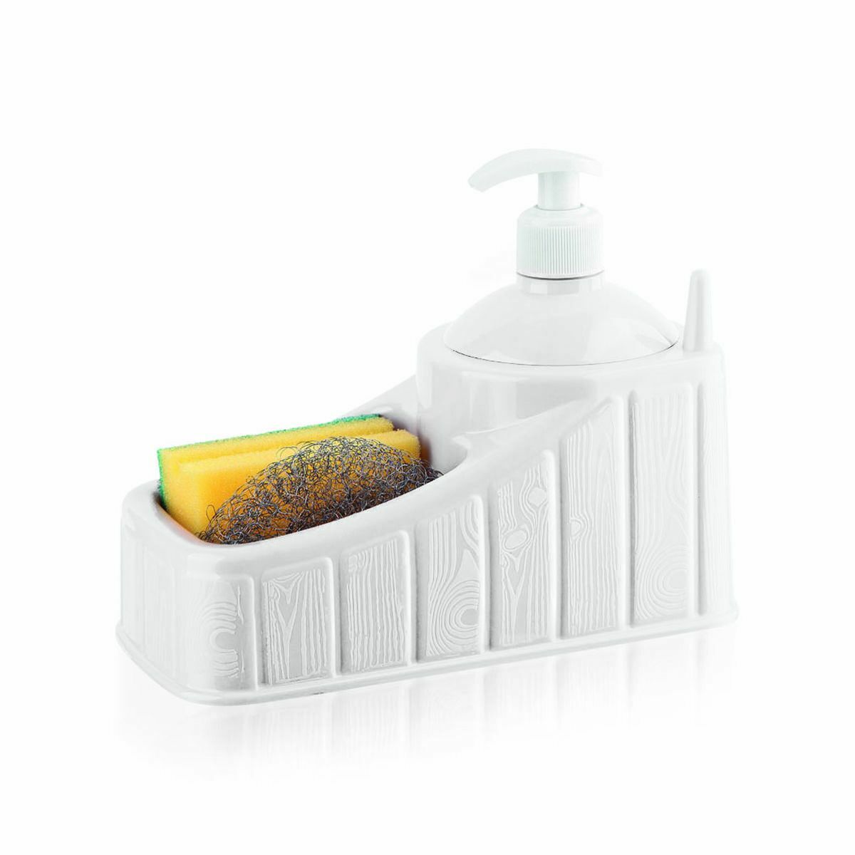 Dispensador de detergente 2 em 1 para lava-louça Privilege Plástico Branco 24 Unidades
