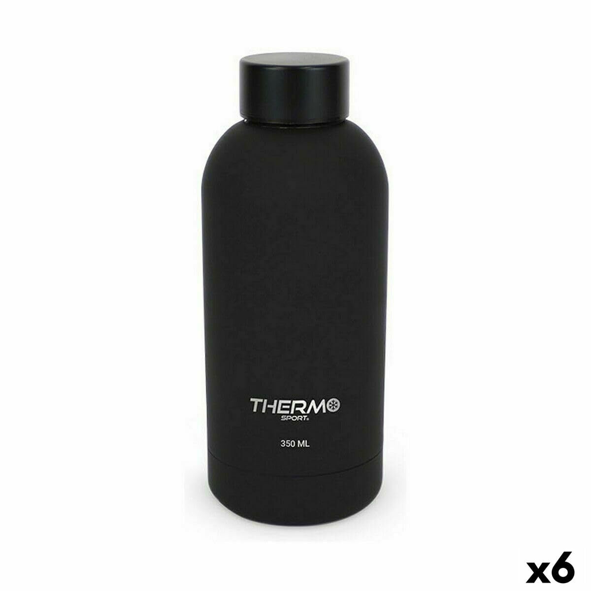 Garrafa Térmica ThermoSport Preto Soft Touch 6 Unidades
