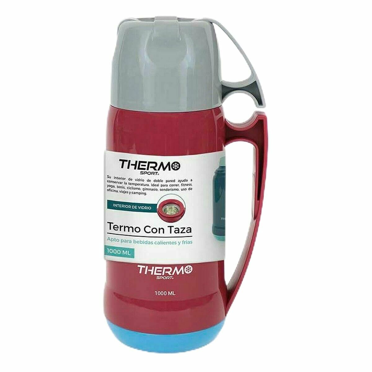 Termo de Viagem ThermoSport 1 L Multicolor 12 Unidades