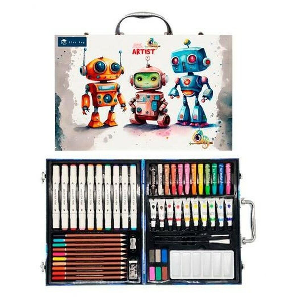 Conjunto de pintura Roymart Robots Bege