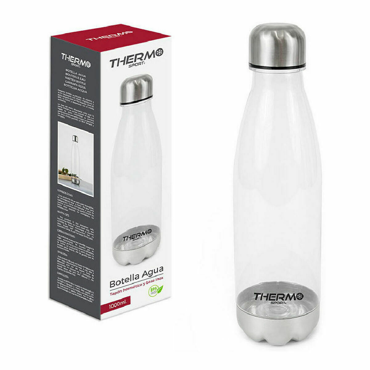Garrafa de água ThermoSport 12169 Verde Plástico 1 L