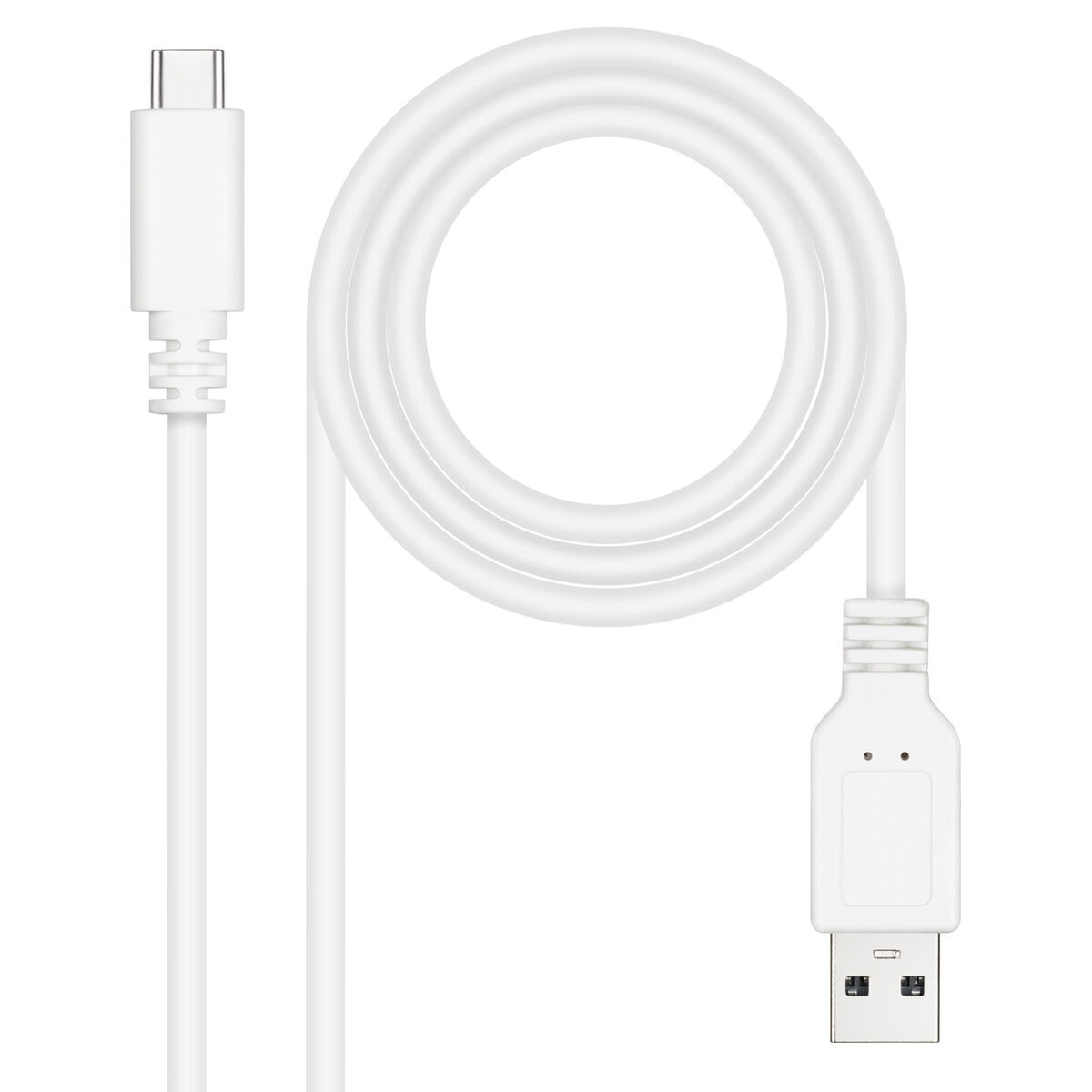 Cabo USB-C para USB NANOCABLE Branco 1,5 m