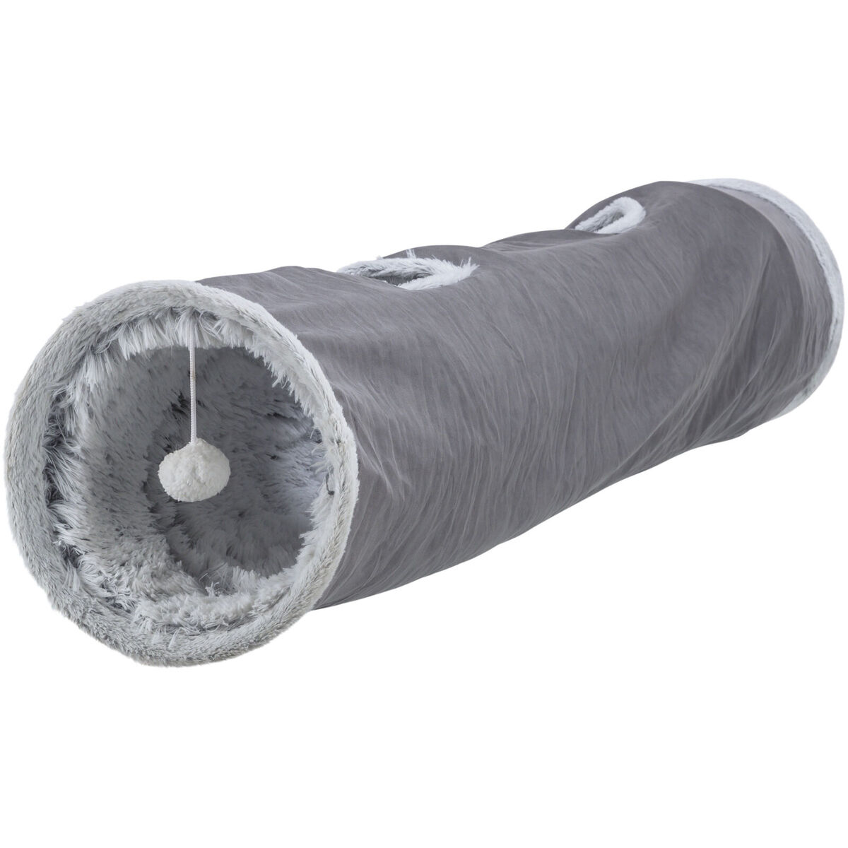 Túnel Dobrável para Animais de Estimação Trixie Cinzento Ø 27 × 116 CM