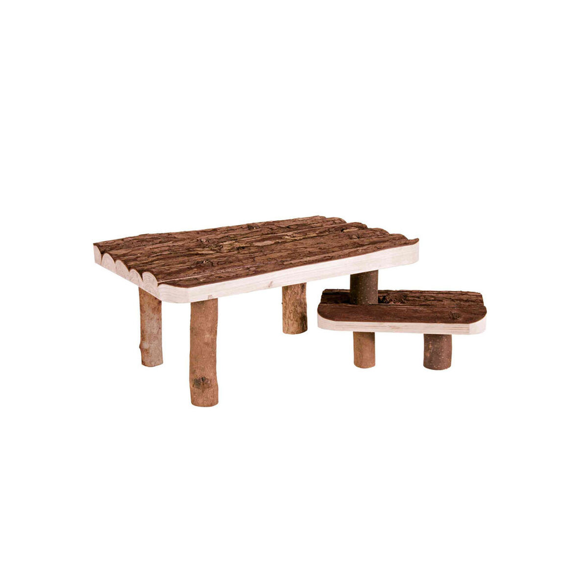Moldura de madeira Trixie Madeira Moderno 37 × 17 × 28 cm Castanho