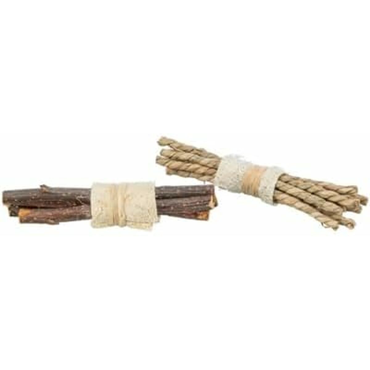 Brinquedo para Roedores Trixie Madeira Algas marinhas 10 × 3 CM (2 Unidades)