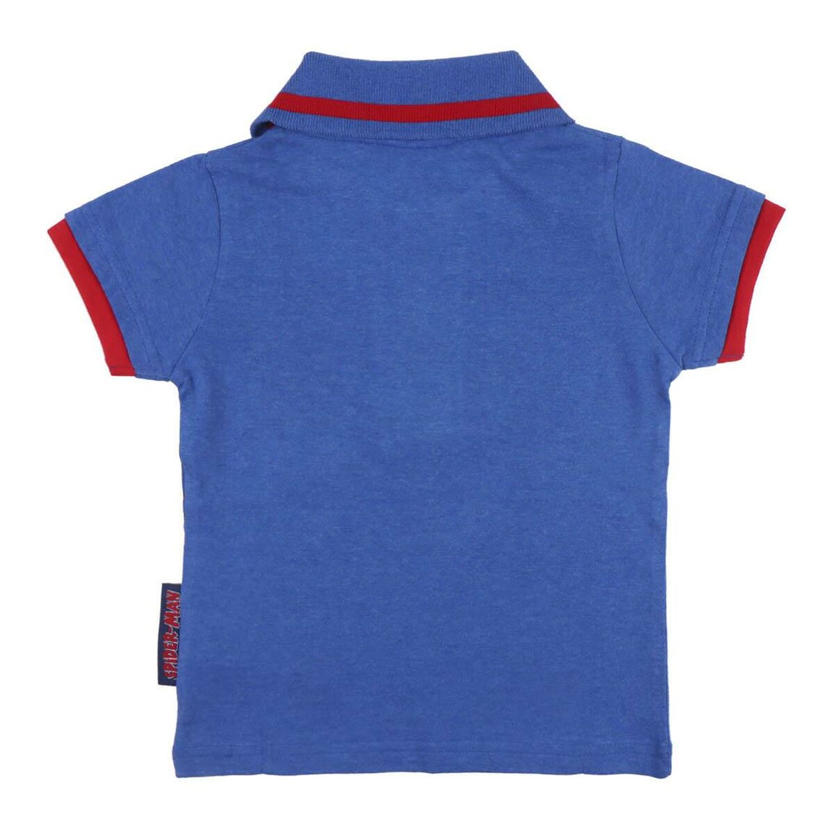 Camisola de Manga Curta Infantil Spider-Man Azul