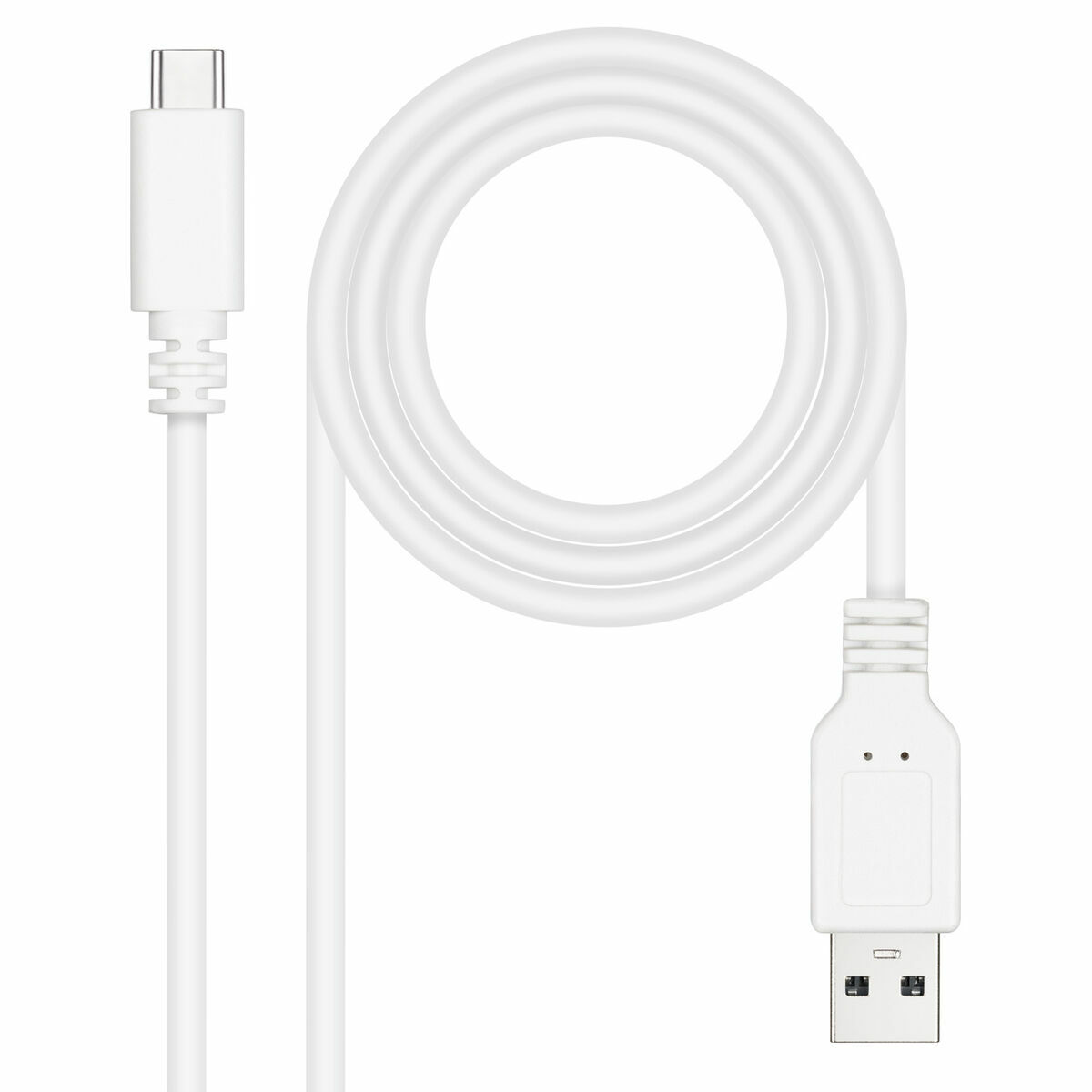 Cabo USB-C para USB NANOCABLE 10.01.2101-L150-W Branco 1,5 m