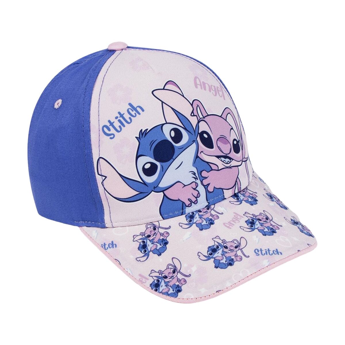 Boné Infantil Stitch Cor de Rosa (53 cm)