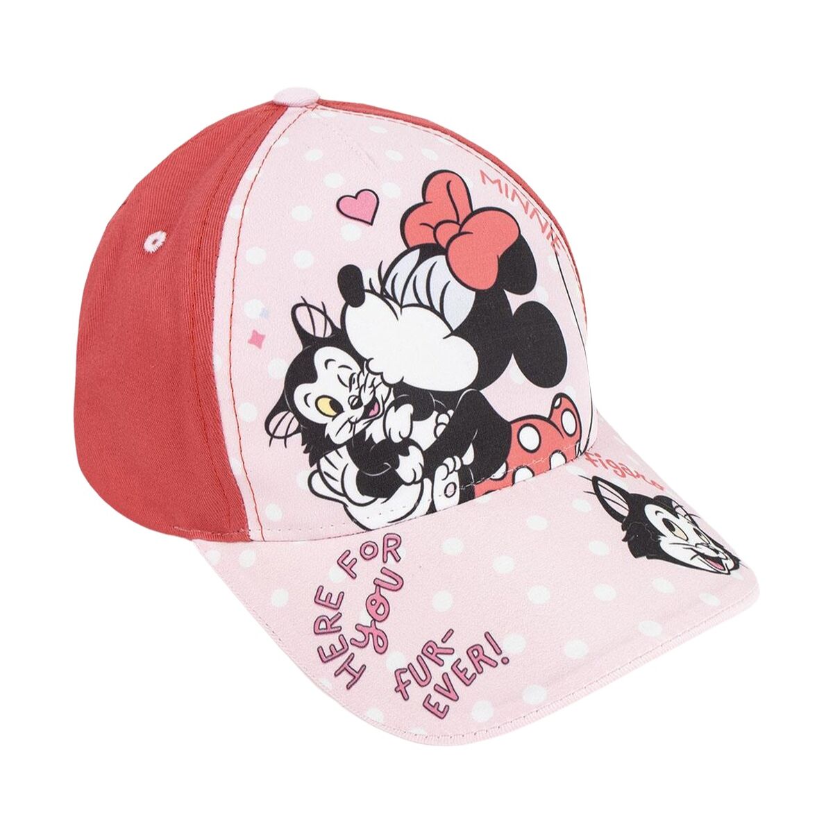 Boné Infantil Minnie Mouse Vermelho (53 cm)