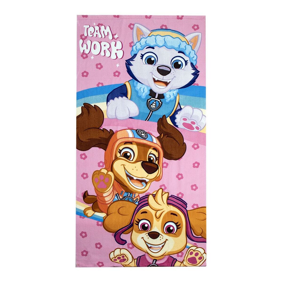 Toalha de Praia The Paw Patrol Rosa Claro 70 x 140 cm