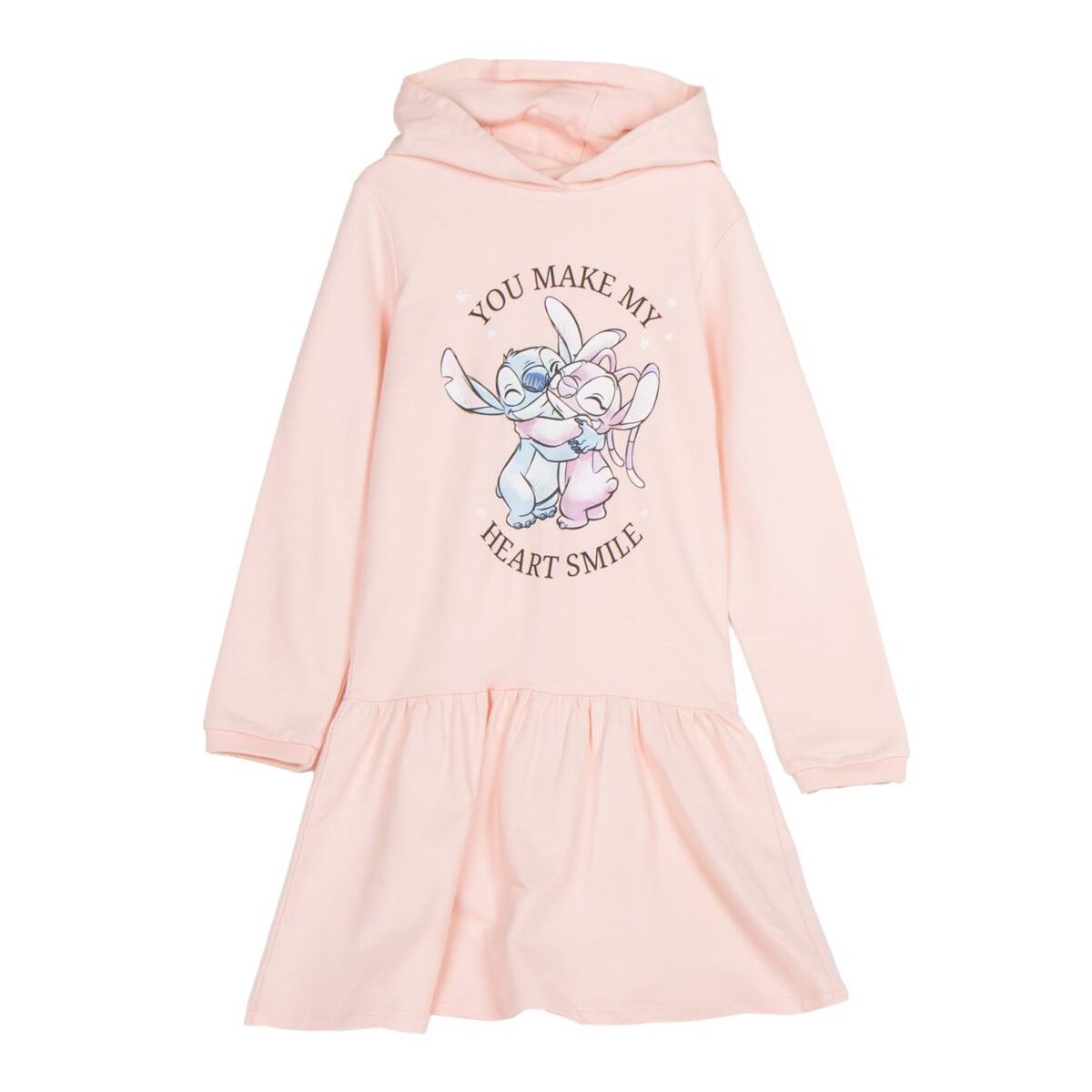 Vestido Stitch Rosa Claro