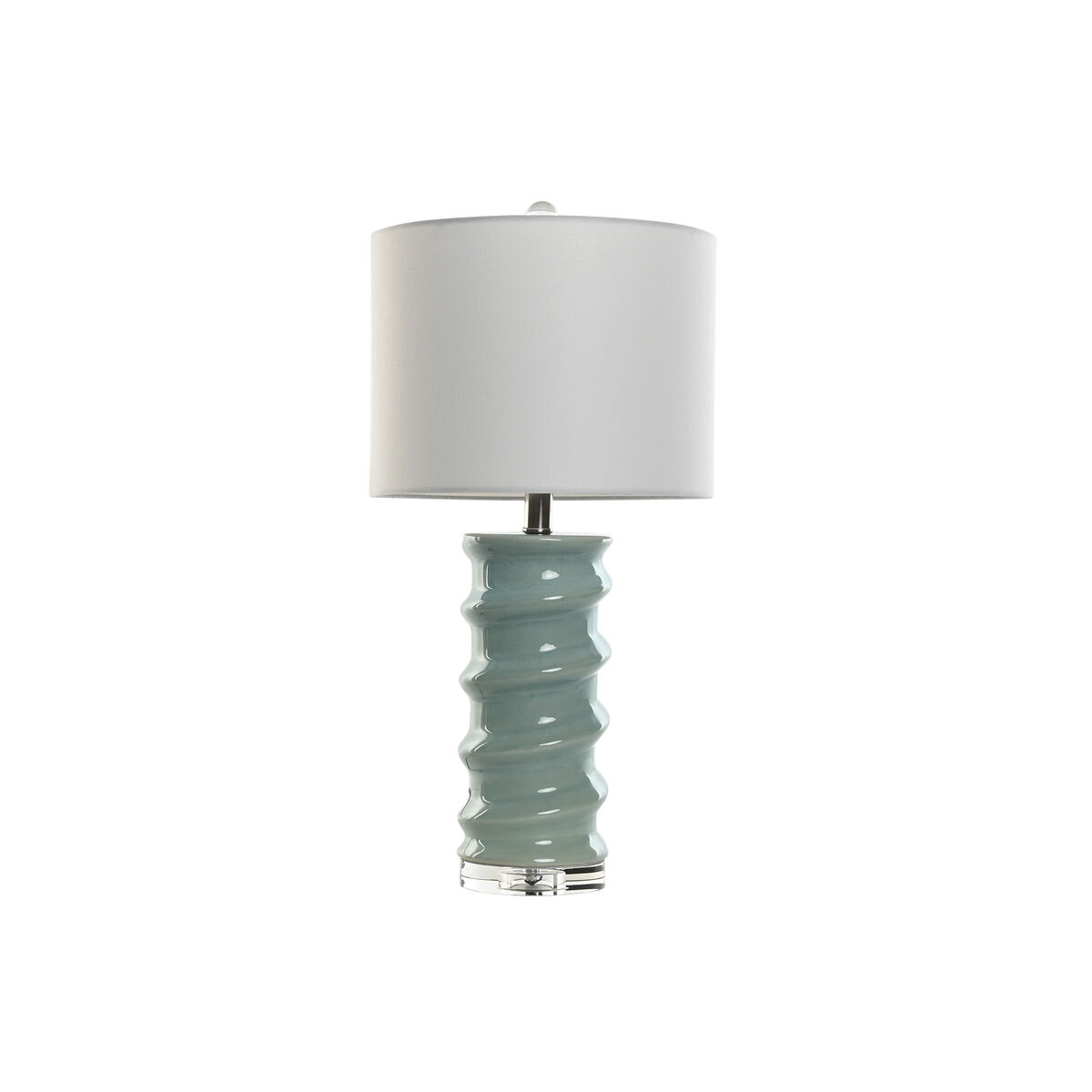 Lâmpada de mesa Home ESPRIT Branco Azul celeste 50 W 220 V