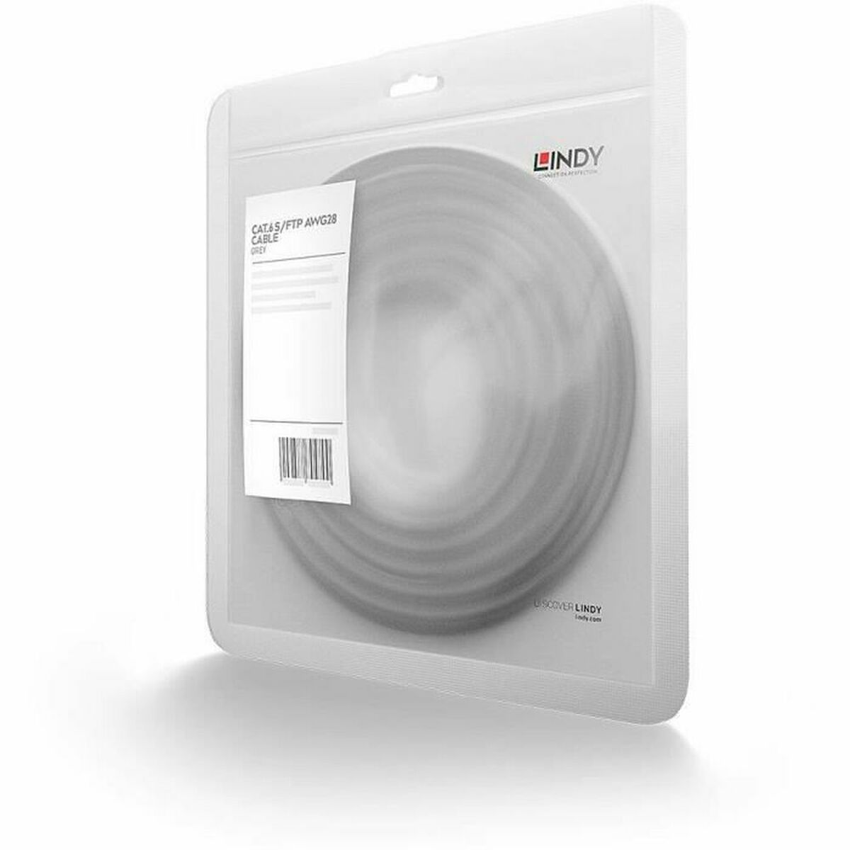 Cabo RJ45 Categoria 6 FTP Rígido LINDY 47343 Cinzento 1,5 m