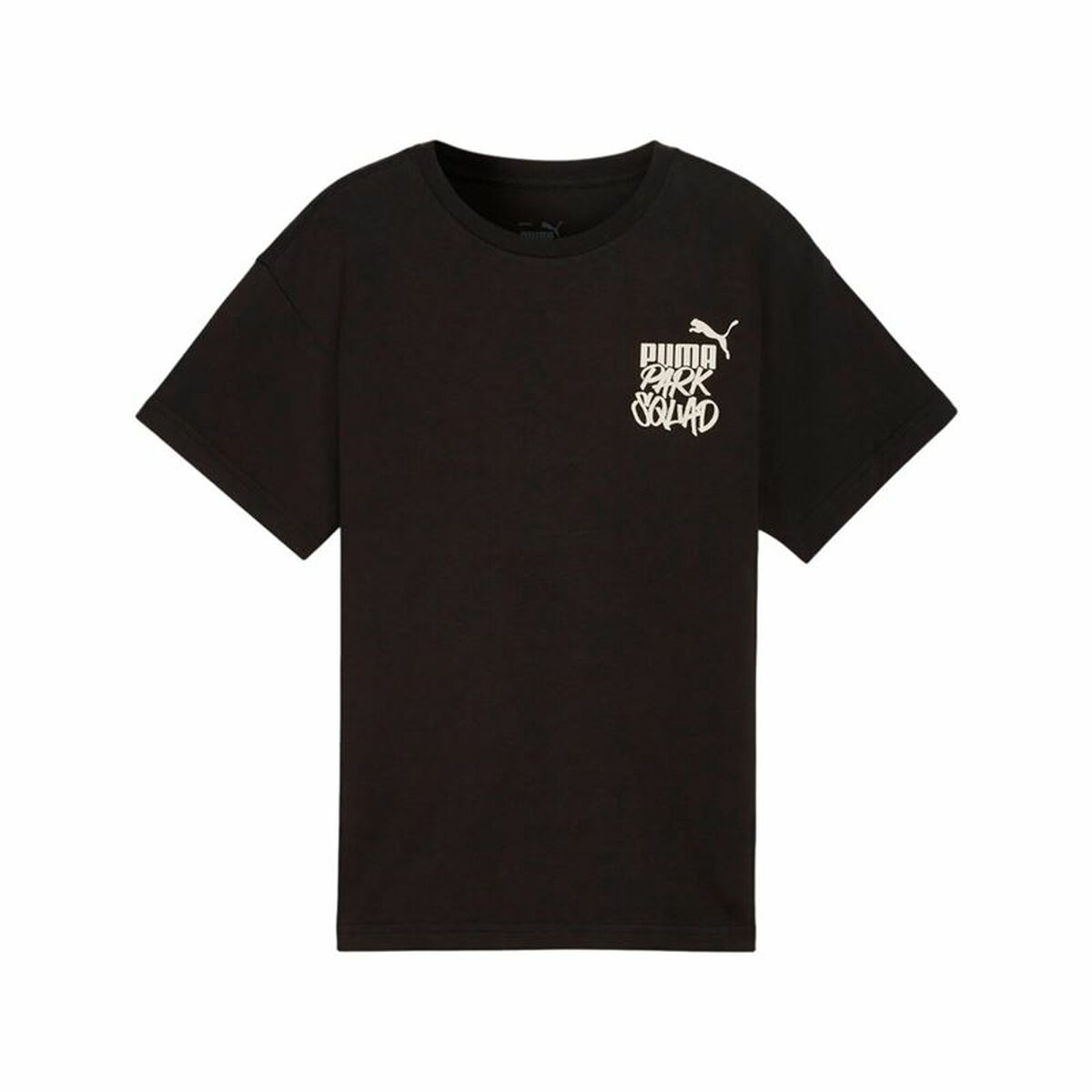 Camisola de Manga Curta Infantil Puma Essenntials+ Mid 90S Graphic Preto
