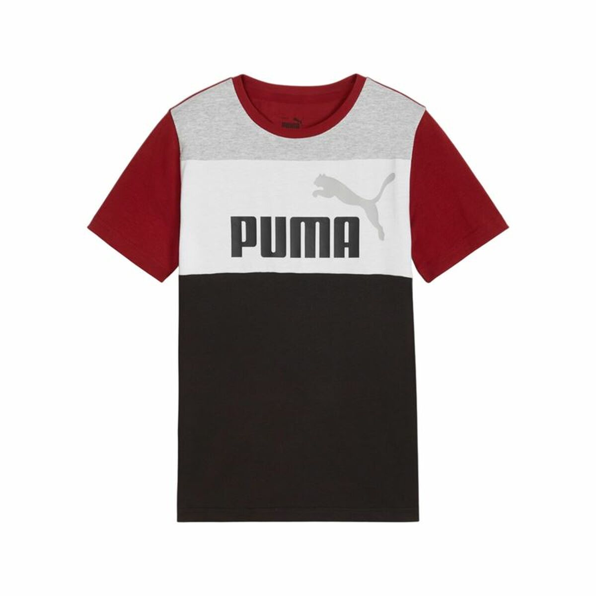 Camisola de Manga Curta Infantil Puma Ess Block