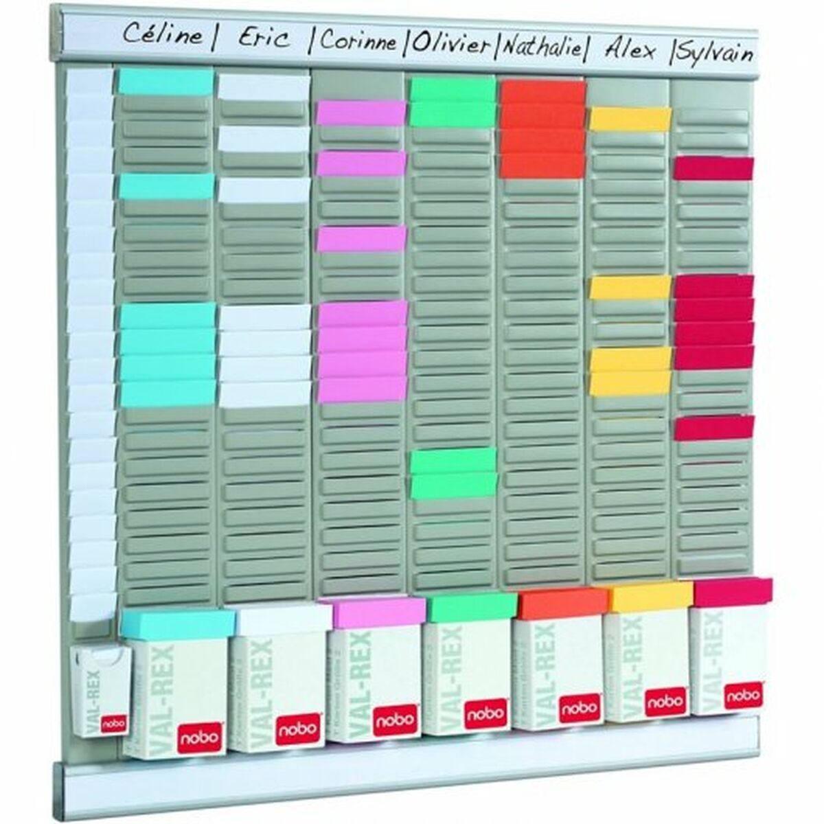 Monthly planner Nobo Prateado Alumínio