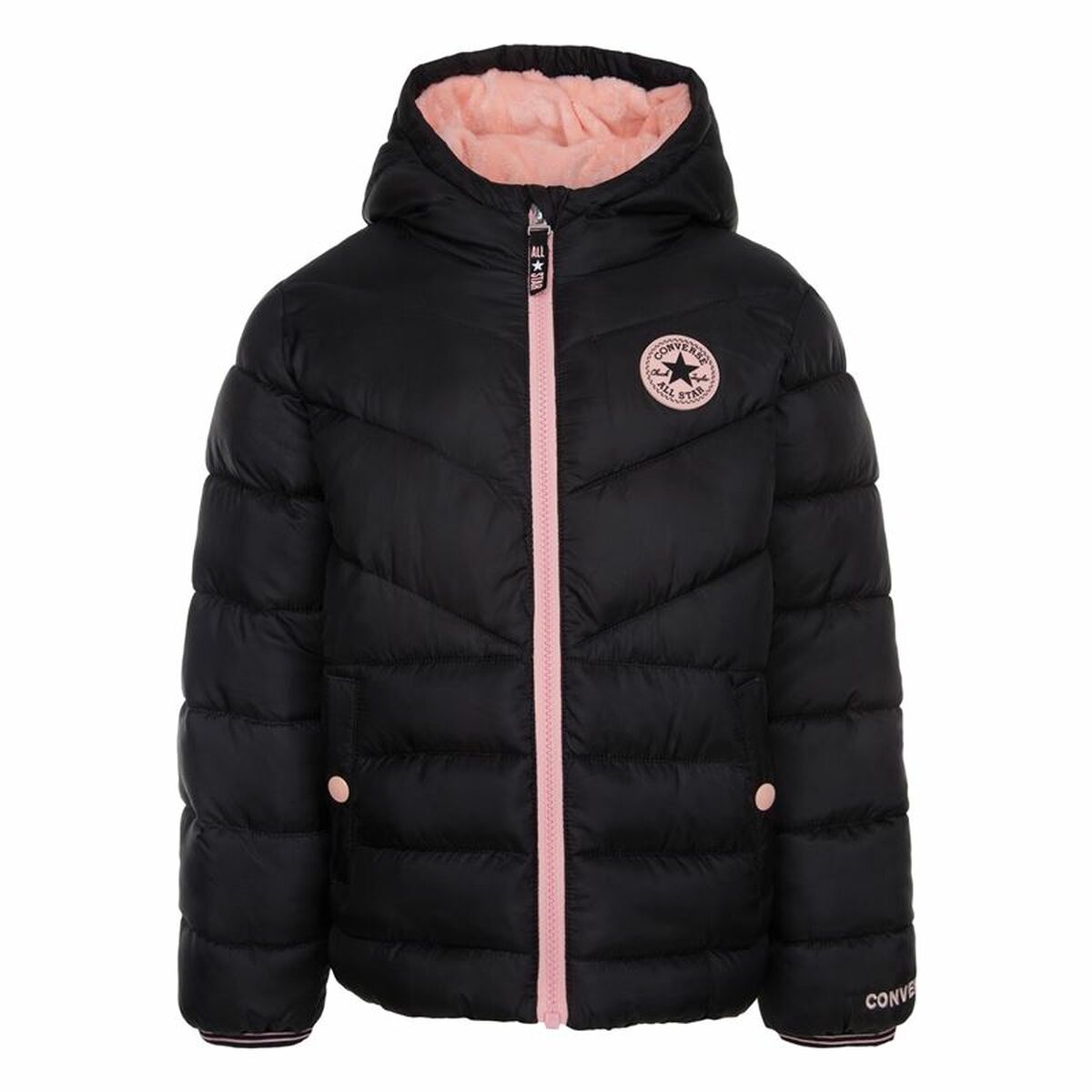 Casaco Infantil Converse Solid Mdwt Puffer Preto