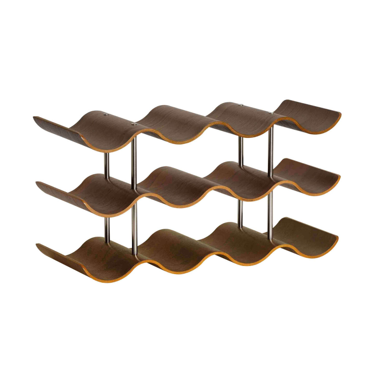 Suporte para garrafas Andrea House Nogueira 42 x 16 x 23 cm