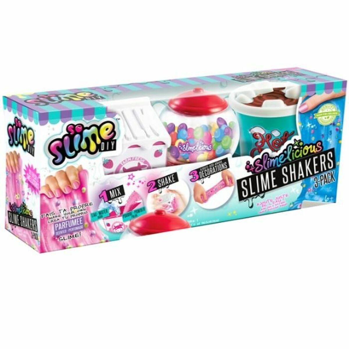 Jogo de Plasticina Canal Toys SLIMELICIOUS Violeta (3 Peças)