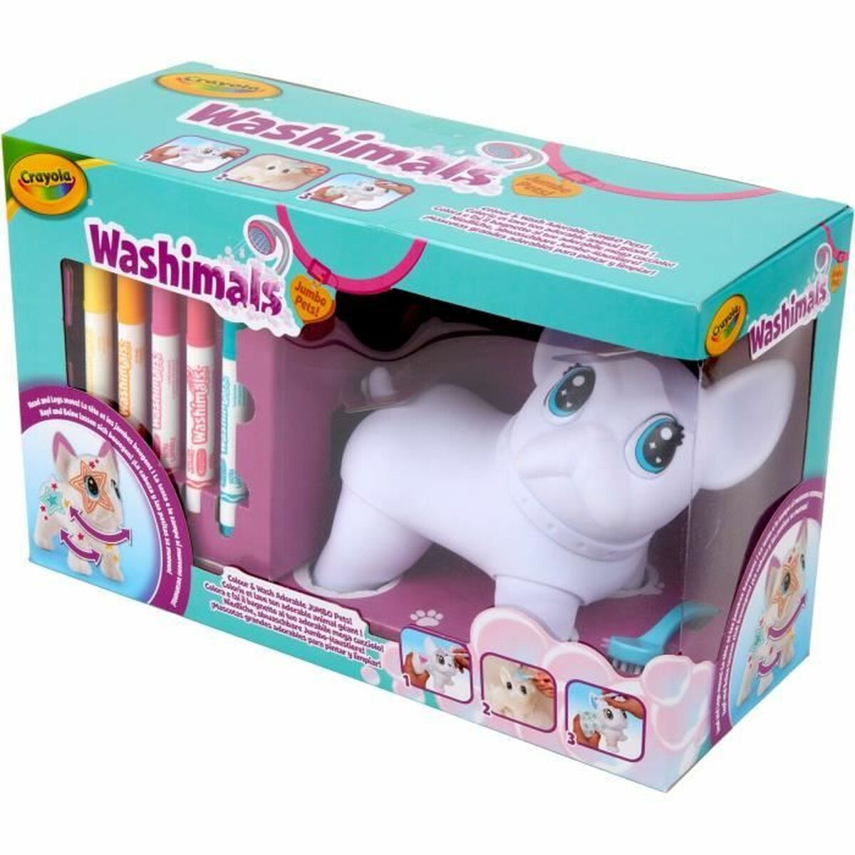 Conjunto de Desenho Crayola Washimals Jumbo Dog