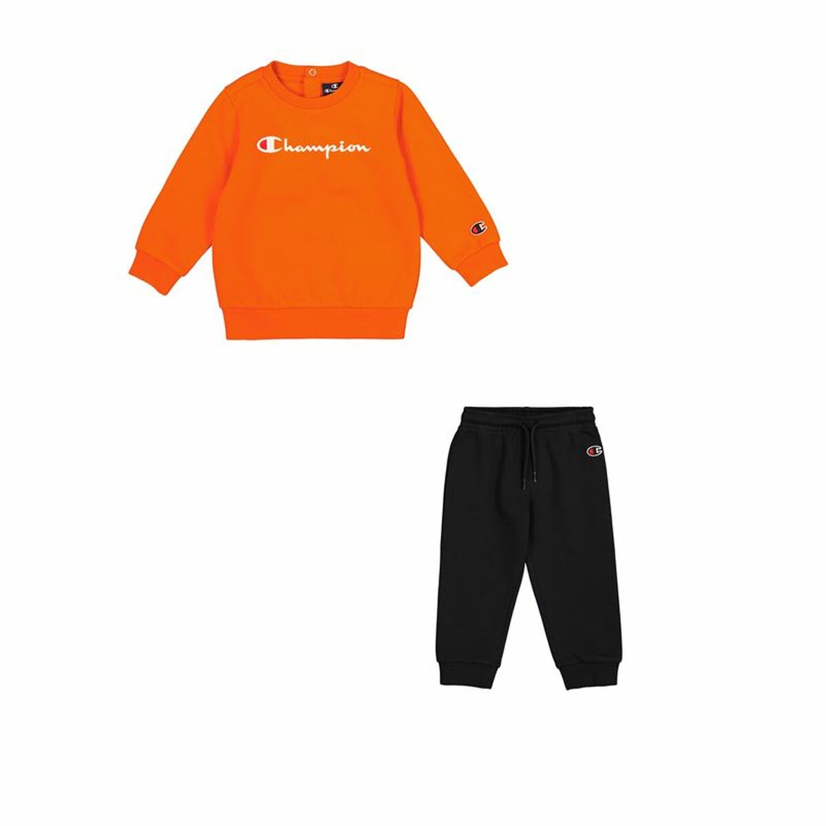 Conjunto de Desporto para Bebé Champion Crewneck Suit Laranja Laranja escuro