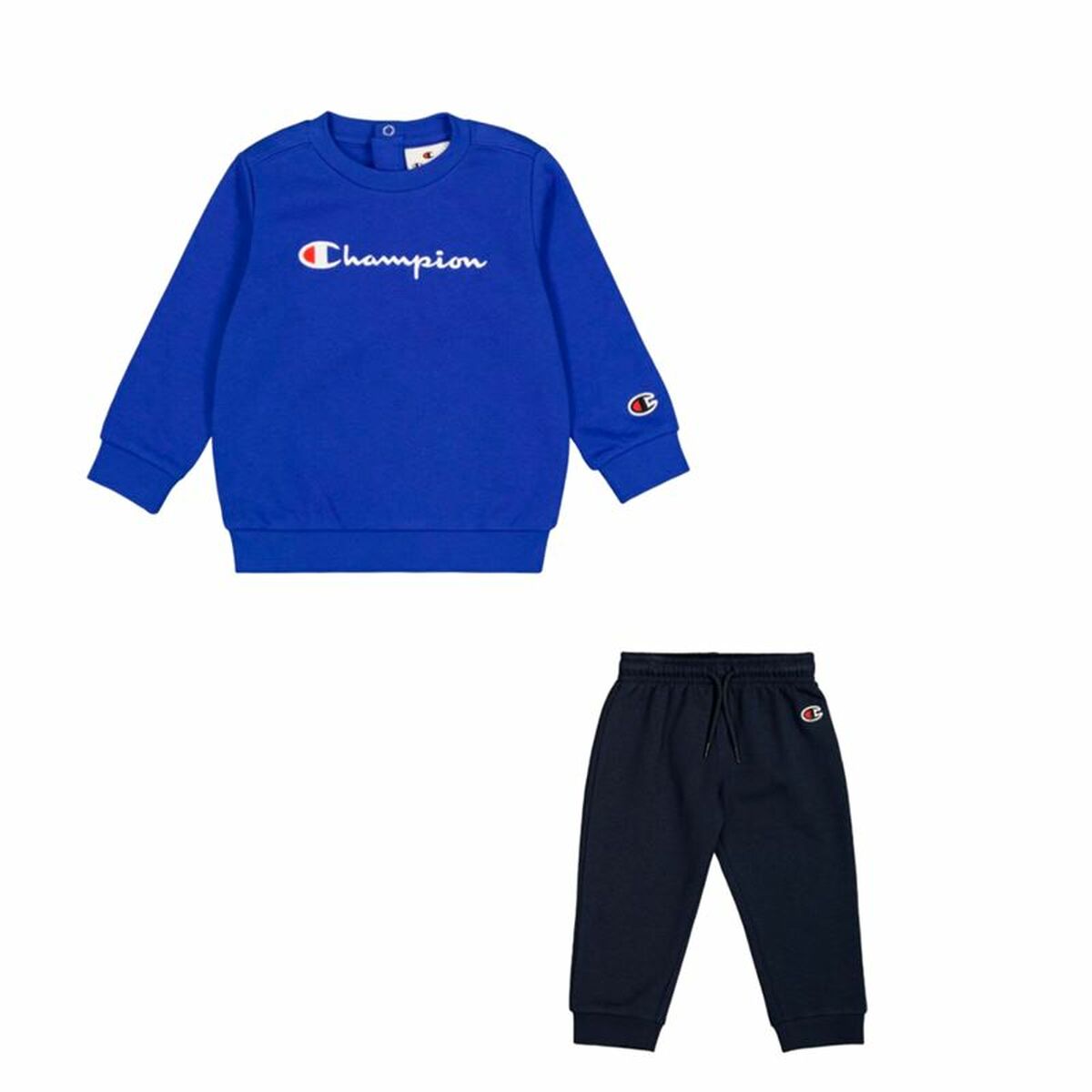 Conjunto de Desporto para Bebé Champion Crewneck Suit Azul