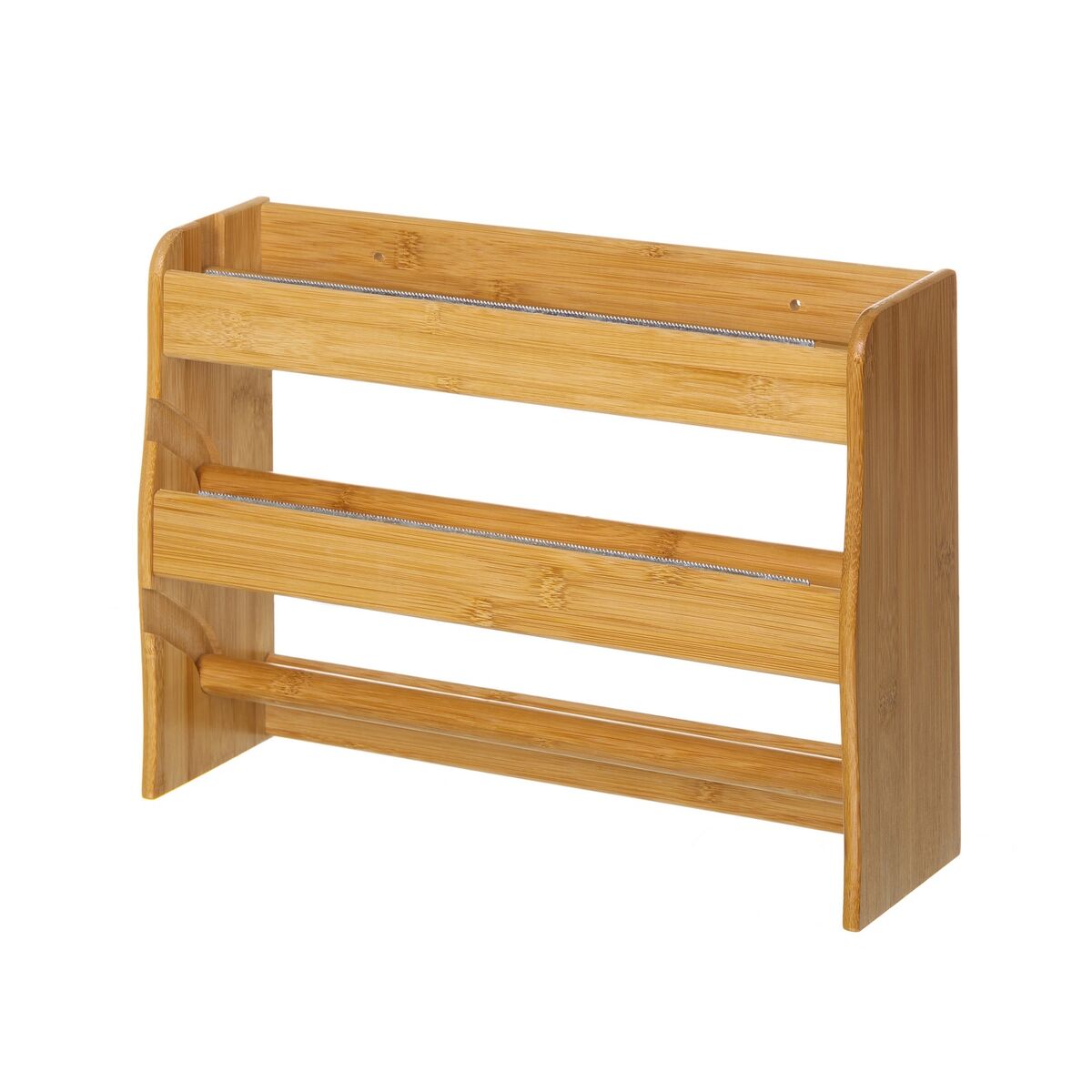 Porta-Rolos de Cozinha Natural Bambu 36 x 10 x 26 cm