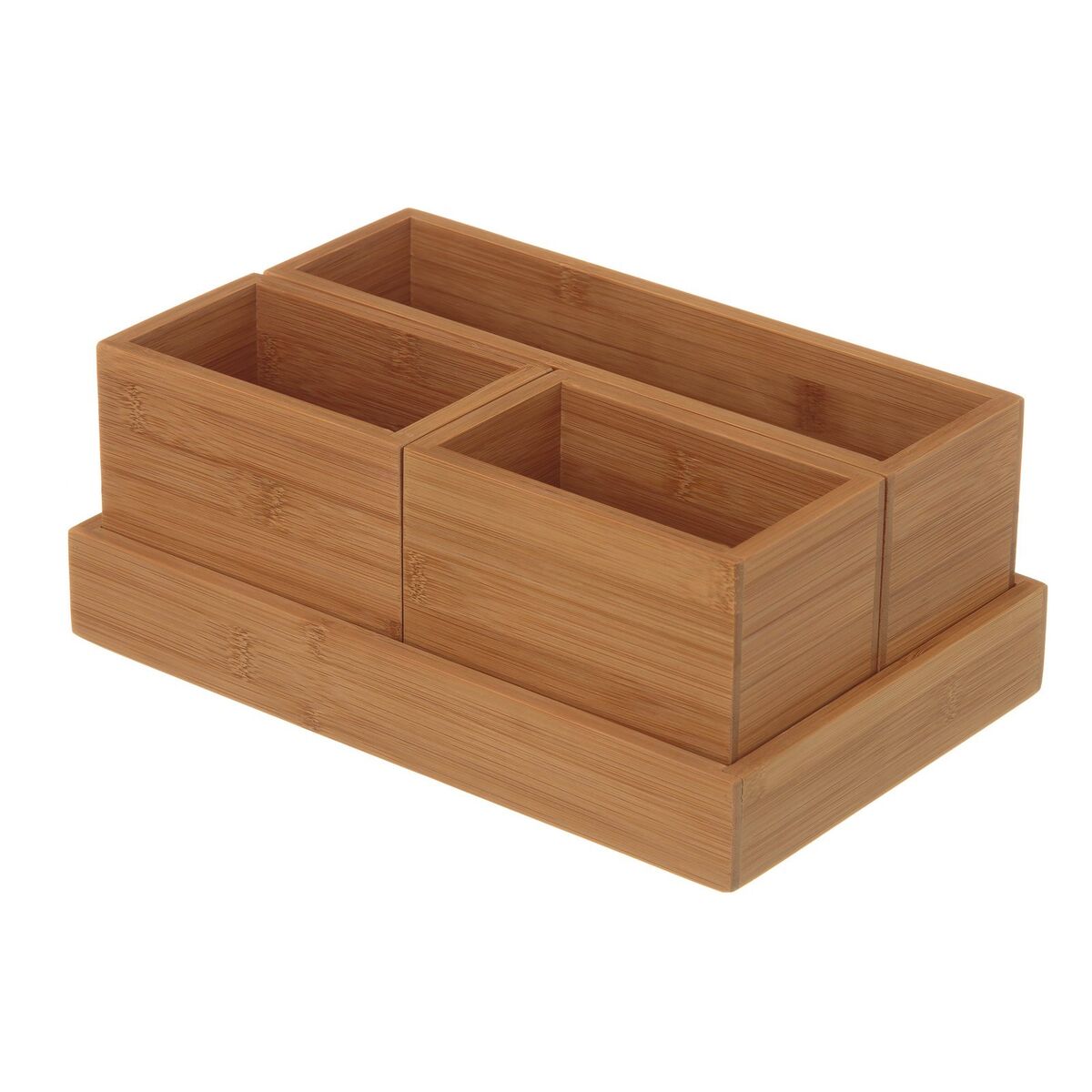 Organizador de maquilhagem Bambu 28 x 18 x 15 cm