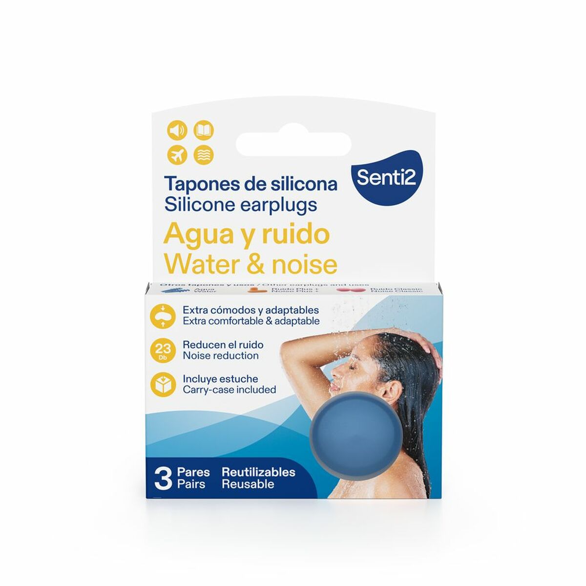 Tampões para os Ouvidos Senti2 PROTECTORES AUDITIVOS