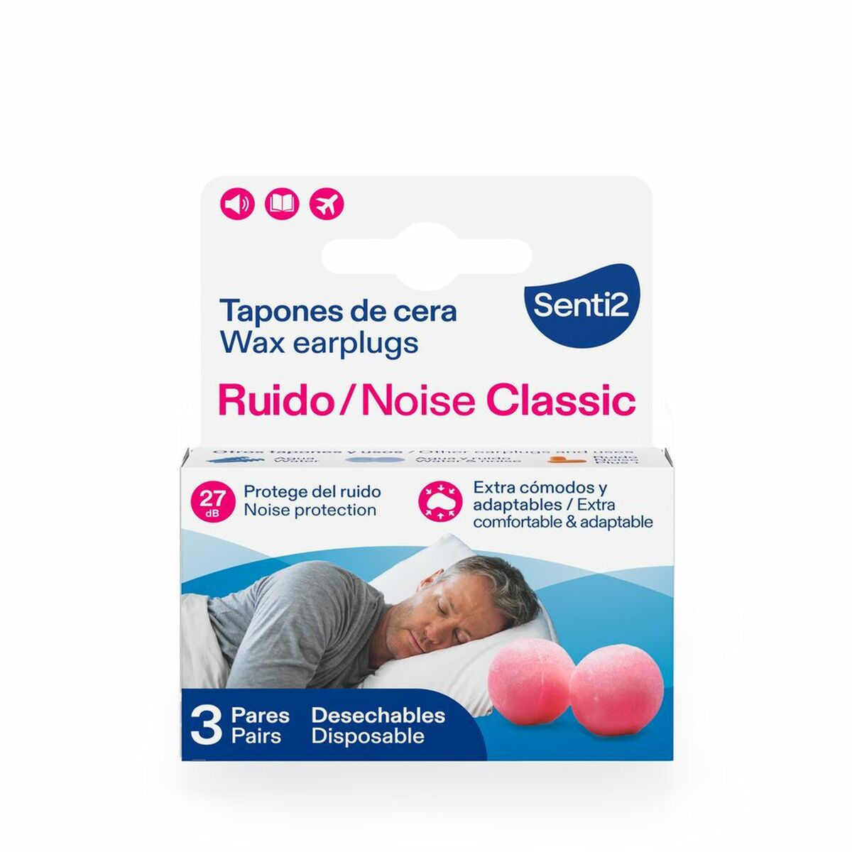 Tampões para os Ouvidos Senti2 PROTECTORES AUDITIVOS