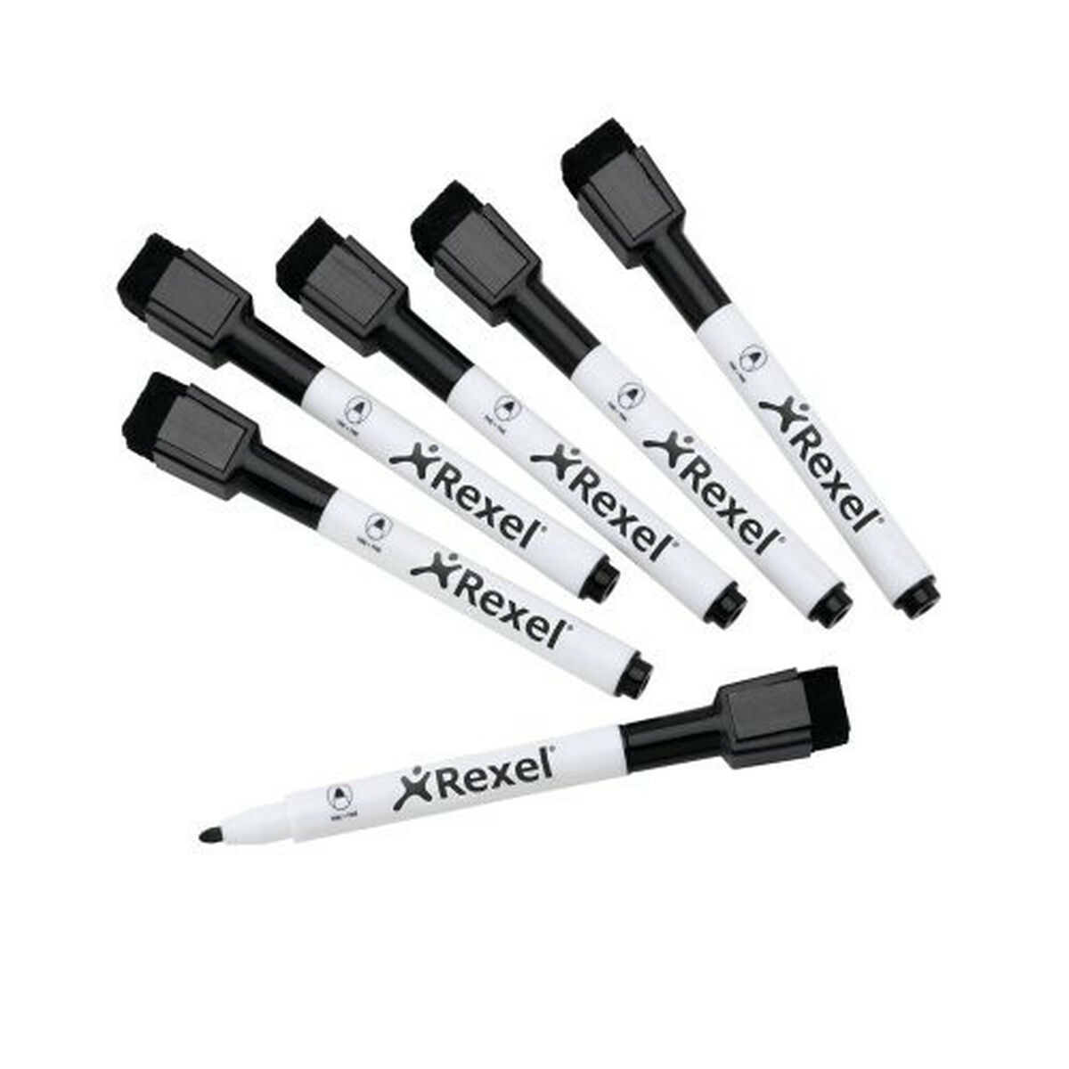 Marcador para Quadro Nobo Preto 6 Unidades (6 Unidades)