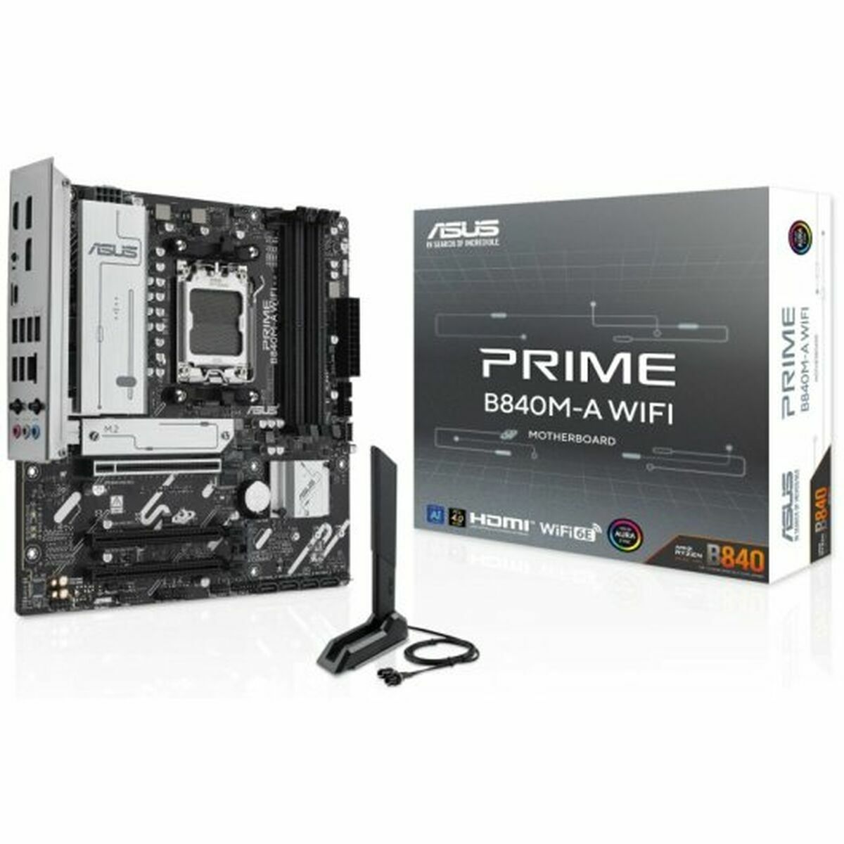 Placa Mãe Asus PRIME B840M-A WIFI Cinzento