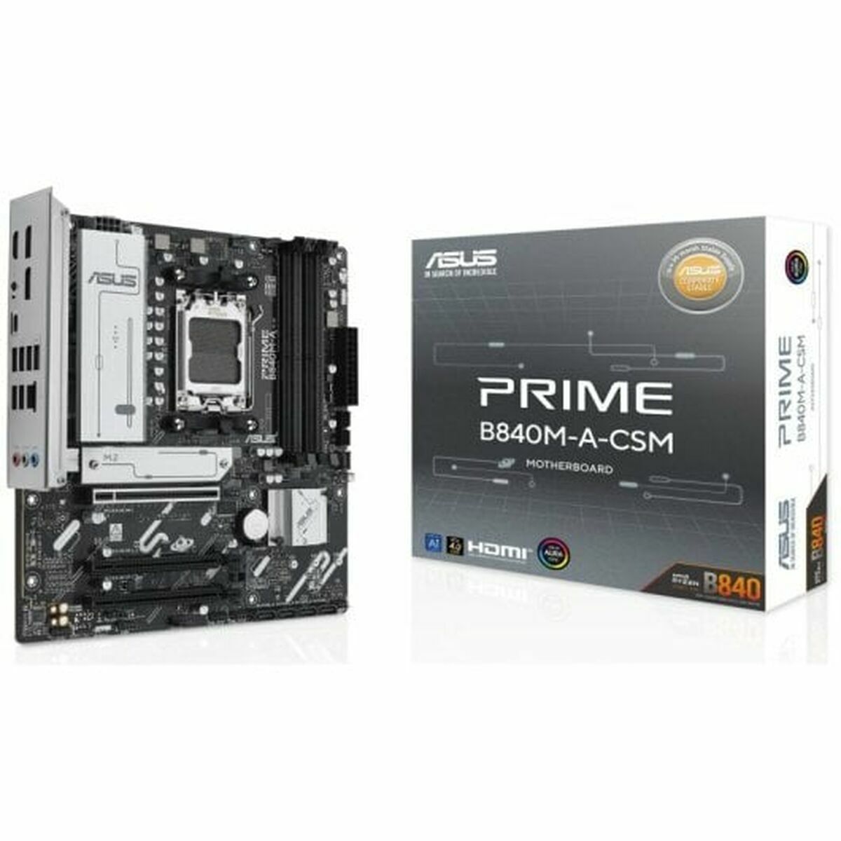 Placa Mãe Asus PRIME B840M-A-CSM Cinzento