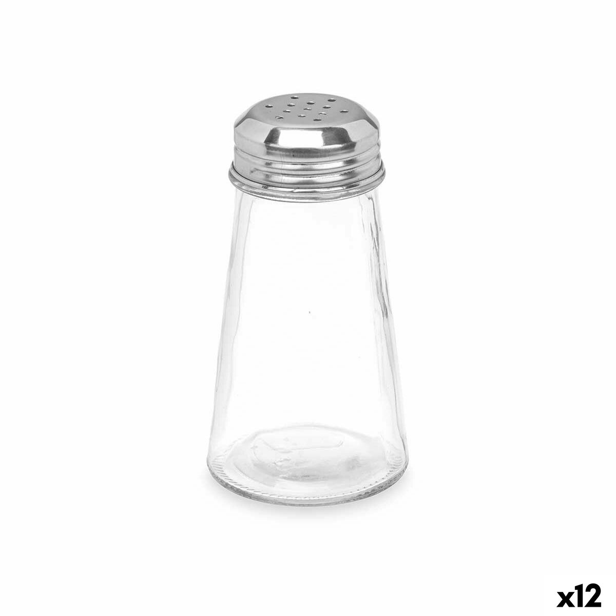 Saleiro Vivalto Transparente Metal Vidro 5,5 x 10,5 x 5,5 cm (12 Unidades)