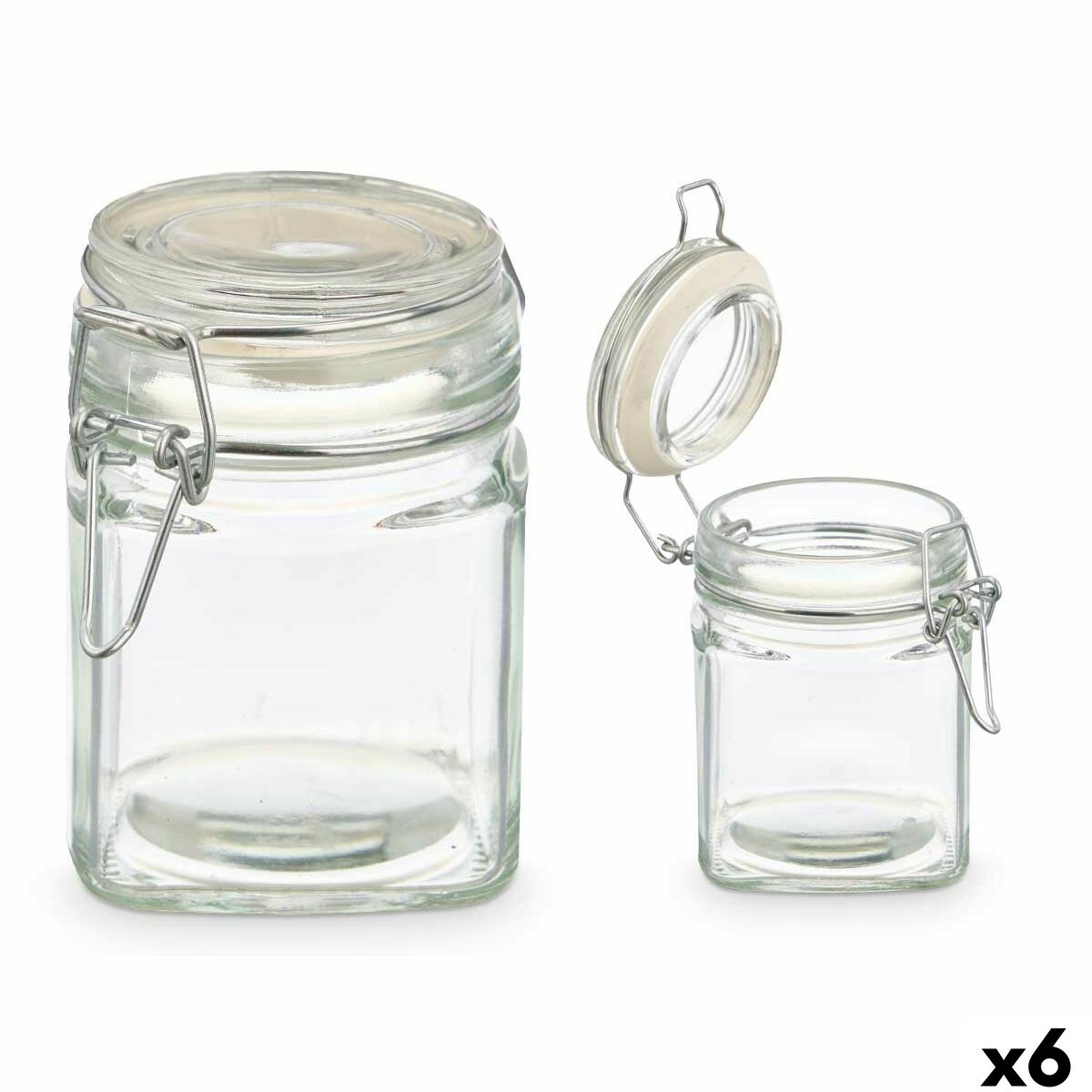 Frasco de Vidro Vivalto Transparente 200 ml (6 Unidades)