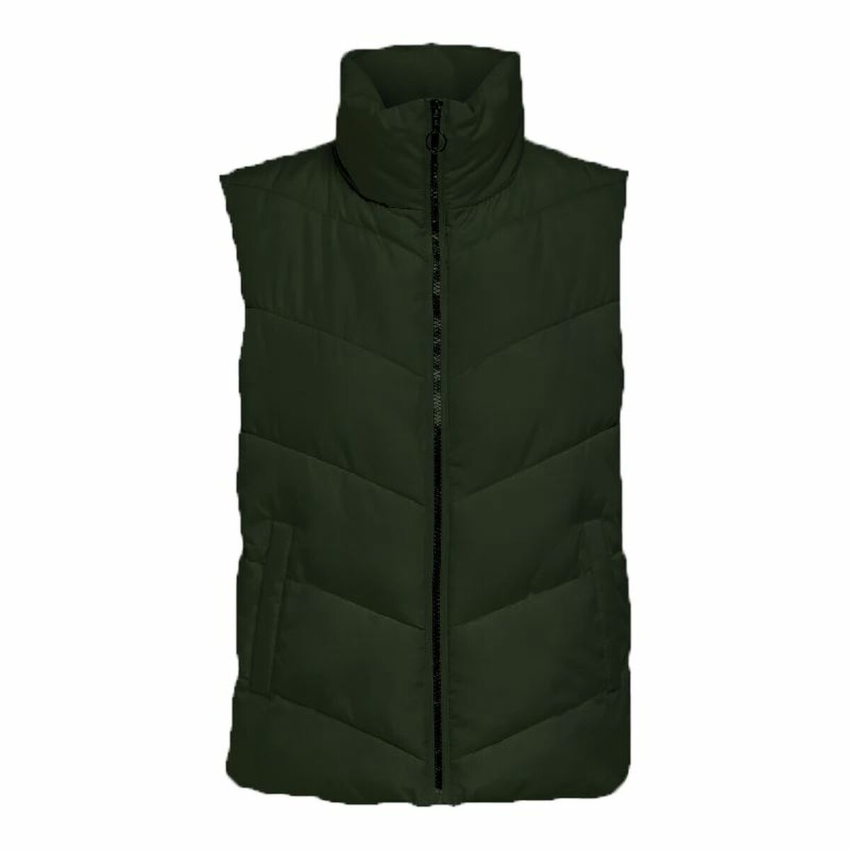 Colete Mulher Jack & Jones Jdyfinno Life Short Padd Verde-escuro