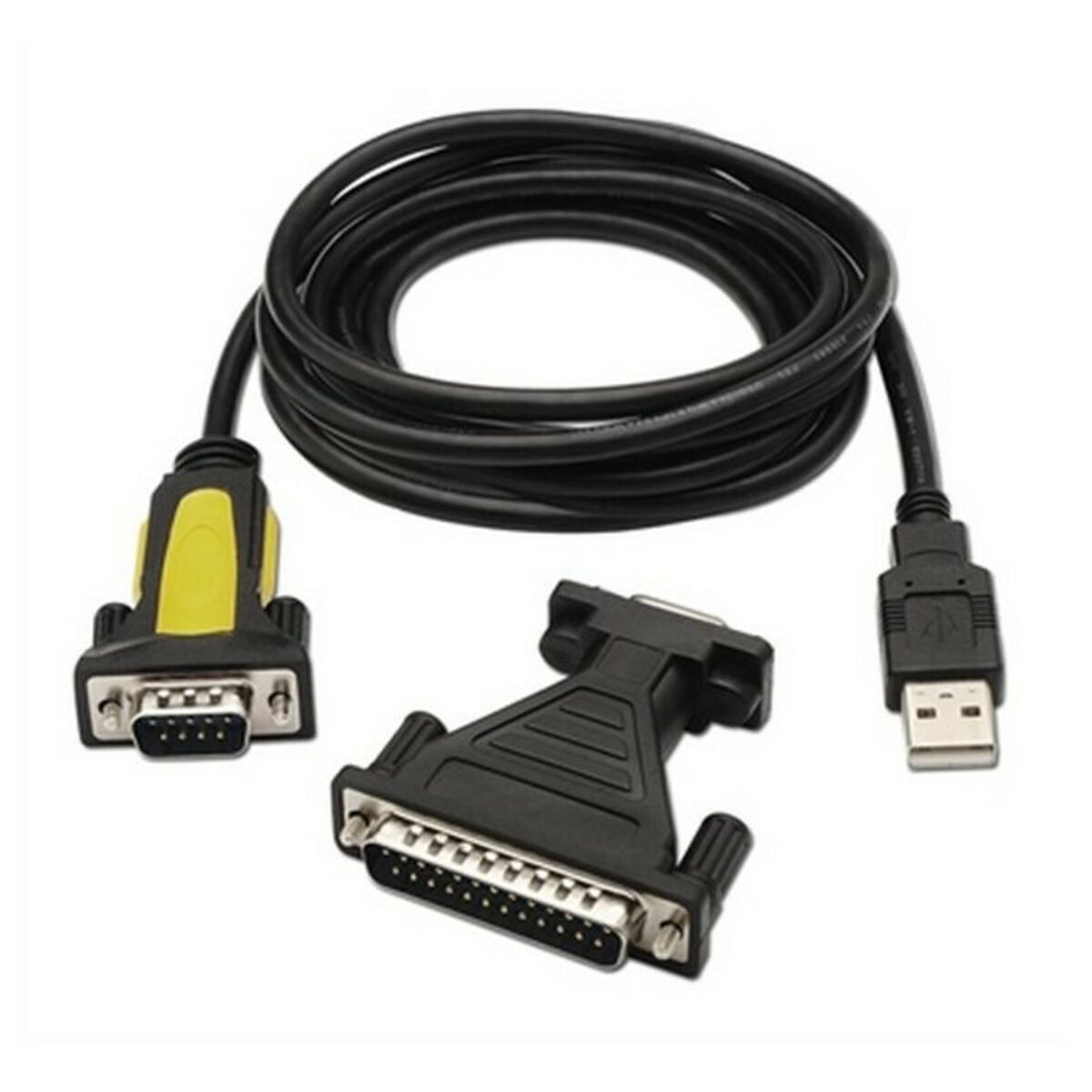Adaptador USB para RS232 NANOCABLE 10.03.0002 Preto 1,8 m