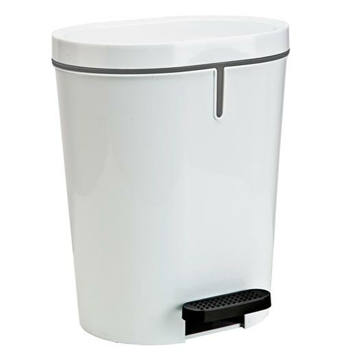 Papeleira com Pedal Denox Branco Retangular 25 L