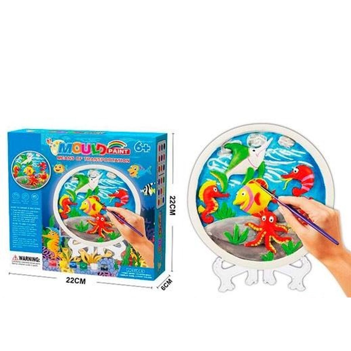 Conjunto de pintura Roymart Multicolor Peixes