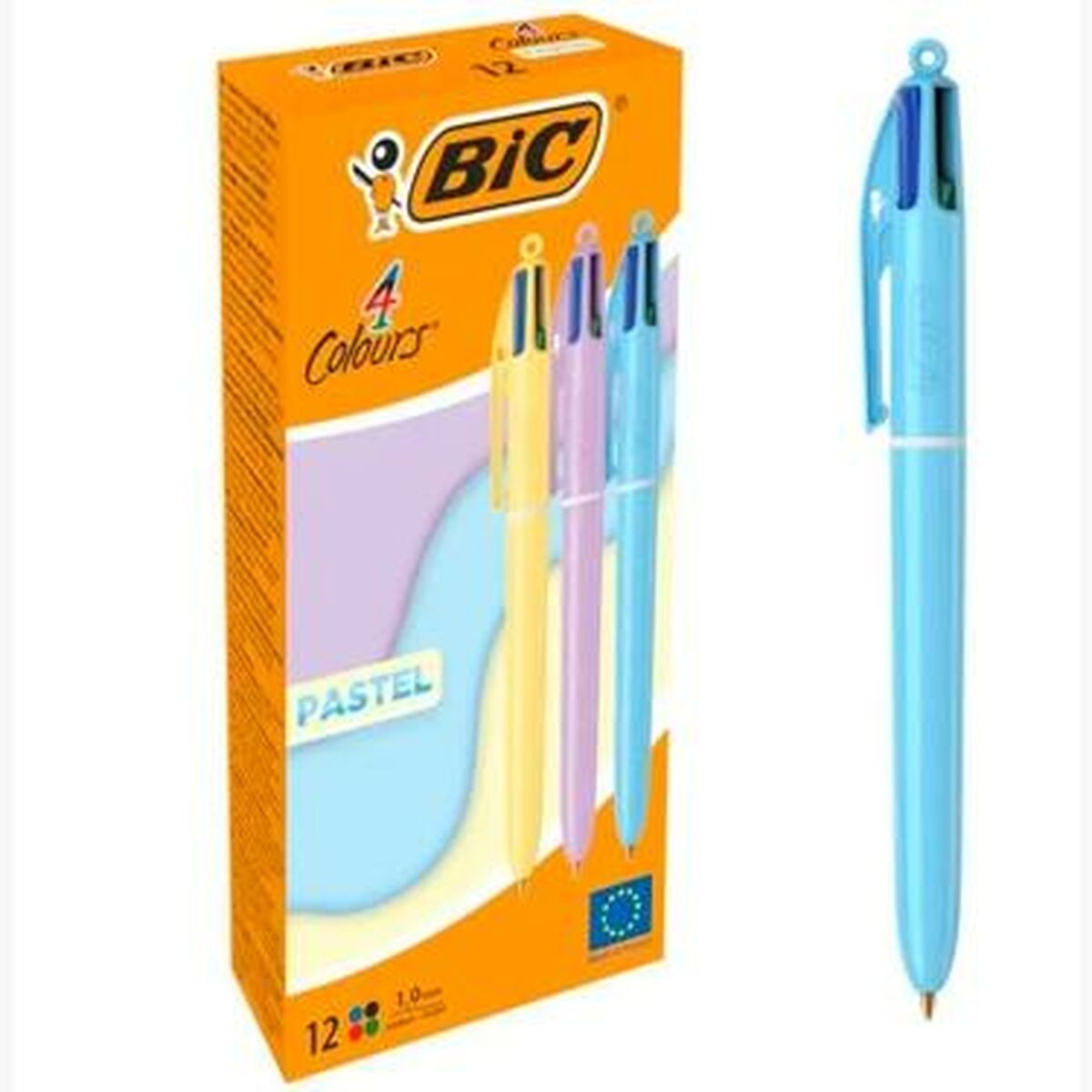 Esferográfica de gel Bic Multicolor Pastel 0,32 mm 12 Peças