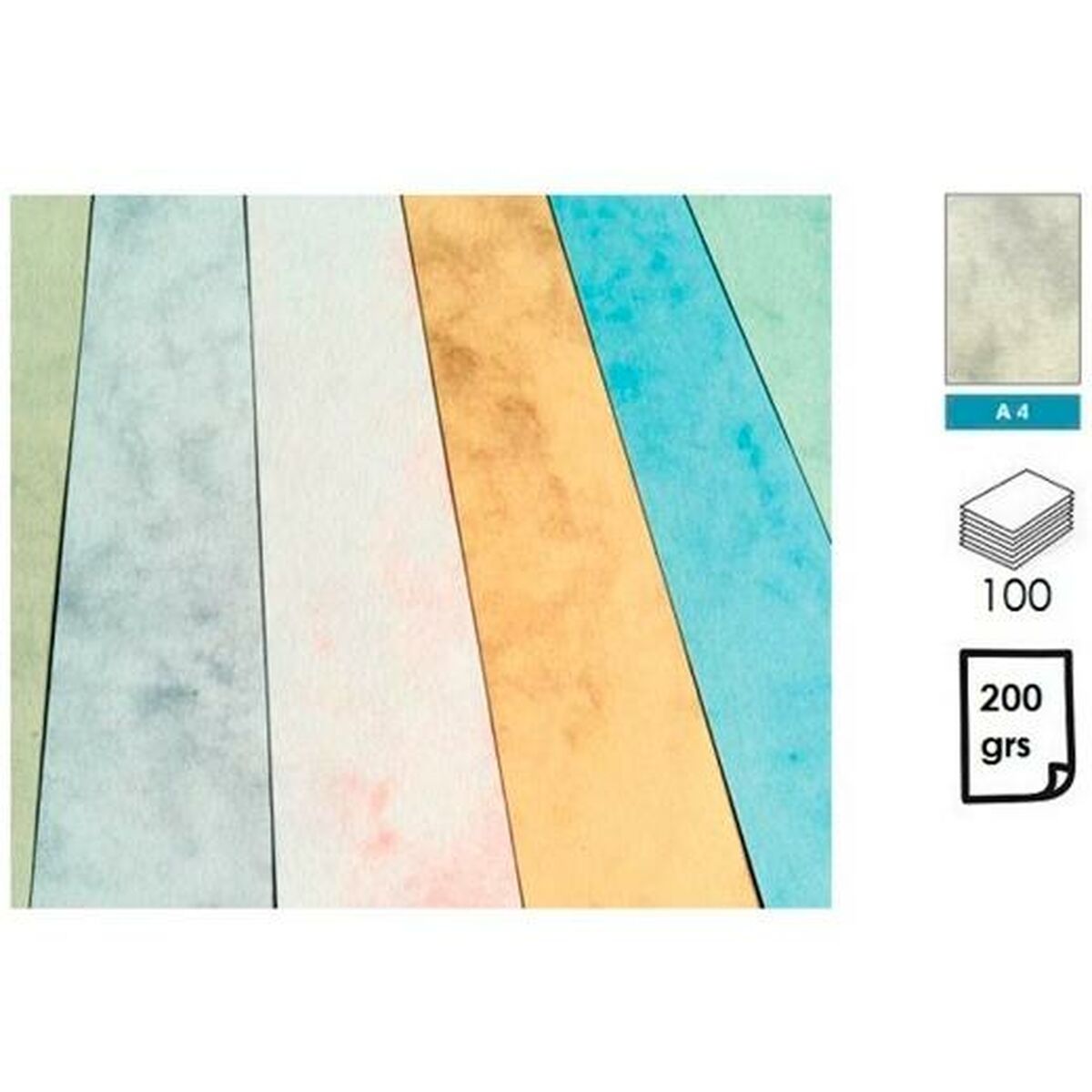 Papel Michel Cinzento 100 Folhas 210 x 297 mm
